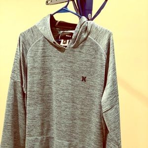 Men’s XL Hurley Hoodie, Robin blue distressed